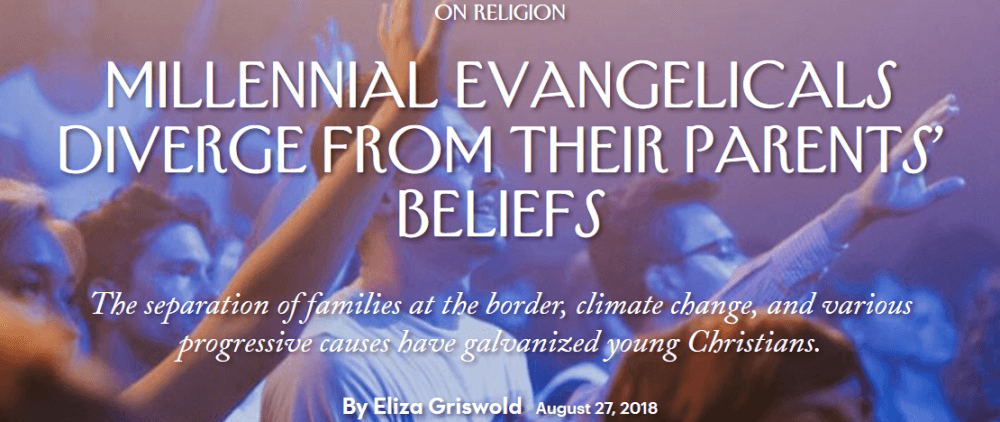 Millennial Evangelicals Diverge from Their Parents’ Beliefs