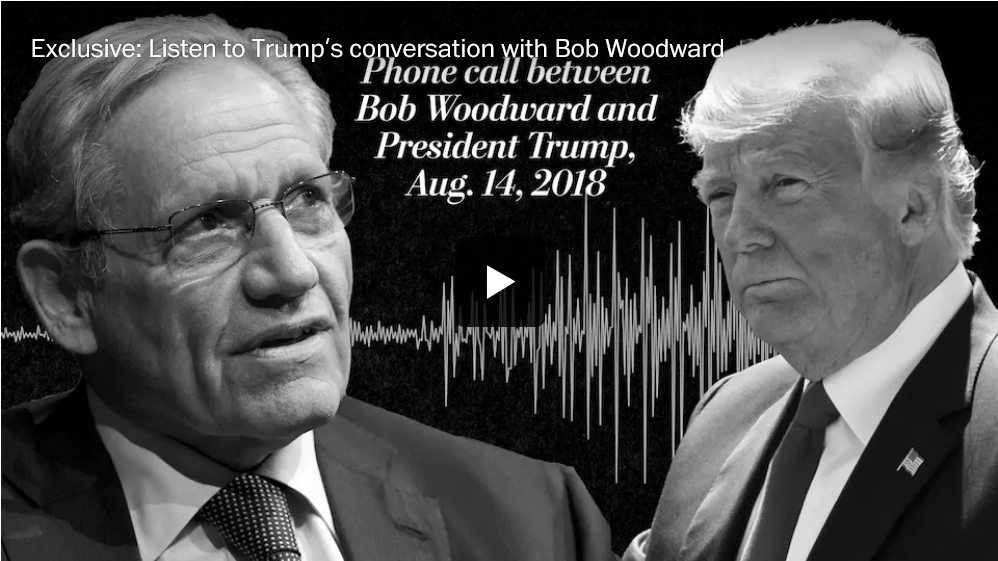 Bob Woodward’s new book reveals a ‘nervous breakdown’ of Trump’s presidency