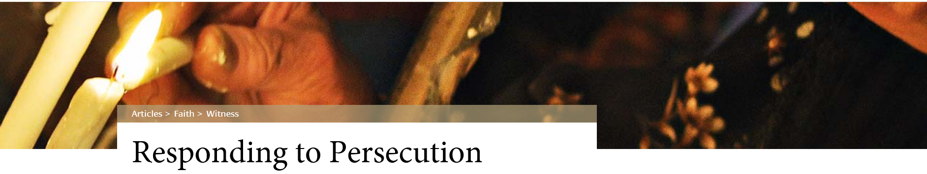 Responding to Persecution